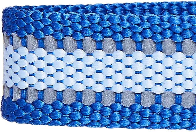 Blueberry Pet Large Dog Collar in Reflective Navy Blue | Adjustable Classic Nylon Strap for Big Breeds | Durable, Stylish & High-Visibility Dog Gear