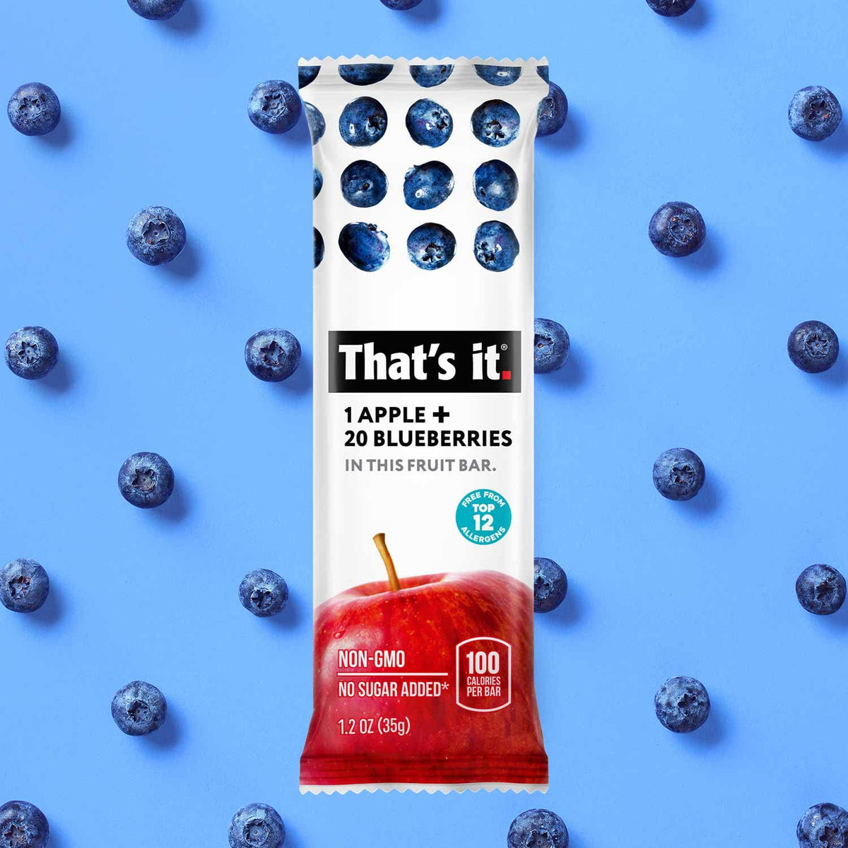 That's it. Variety Pack 100% Natural Real Fruit Bars, High Fiber Vegan Gluten Free Healthy Snacks for Adults & Paleo Children, Non GMO, No Added Sugar