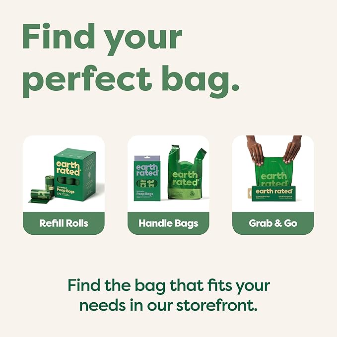Earth Rated Dog Poop Bags Value Pack, Leak-Proof and Extra-Thick Pet Waste Bag for Big and Small Dogs, Refill Rolls, Lavender Scented, 600 Count