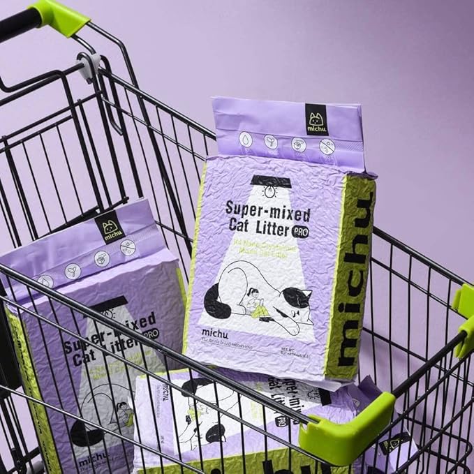 Mixed Tofu Cat Litter, Heavy Duty Flushable Kitty Litter, 5.5Lb/88Oz Original 1 Pack