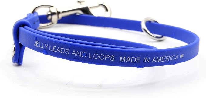 Jelly Pet Grooming Loop for Dogs | Groomers Helper | BioThane Material is Easy to Clean, Waterproof & Durable Noose Loop | Fits Most Pet Grooming Tubs/Tables/ 3/8” x 24” W/Ring Red | Made in The USA