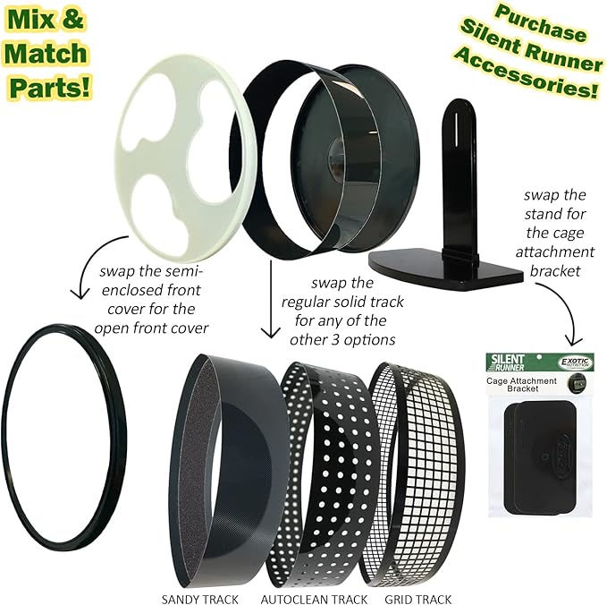 Silent Runner Glow Wheel - 12" Regular - Exercise Wheel (Wheel + Autoclean Track)