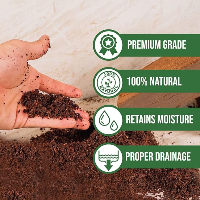Potting Soil Mix 50 Liter Bag Envelor Indoor Plants Soil for Outdoor Plants 1.75 Cubic Feet Potting Mix Hydrated Coco Coir for Plants Buffered Ready to Use Natural Plant Top Soil