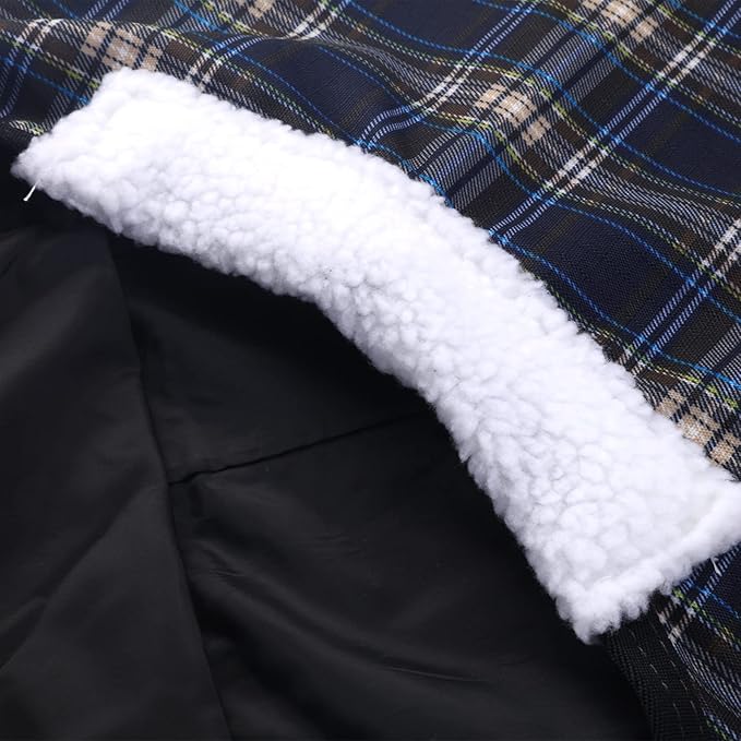 600 Denier Ripstop Mini Horse Blanket - 0g Fill Lightweight, Waterproof Breathable Miniature Pony/Donkey Turnout Rain Sheet Blueplaid 39