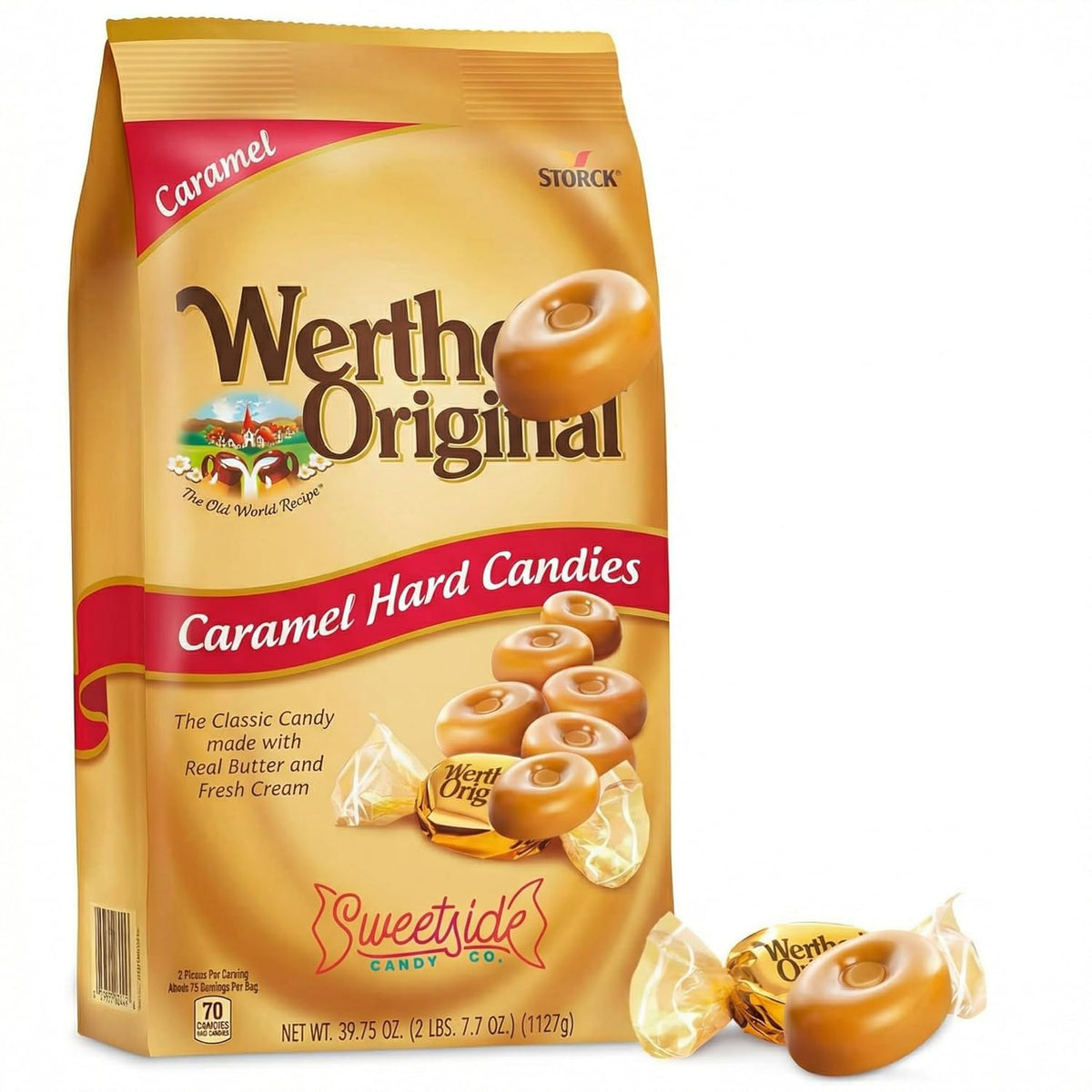 Original Caramel Hard Candy, 2.4LB bulk pack, caramel lovers, snacks, parties, gifting, stocking up