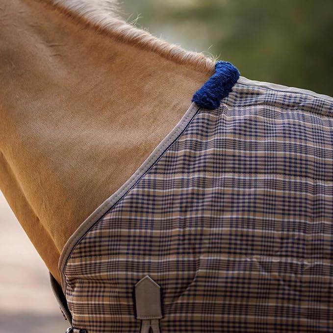 Country Pride Highland 1200D Lightweight Stable Blanket (58, Tan Plaid)