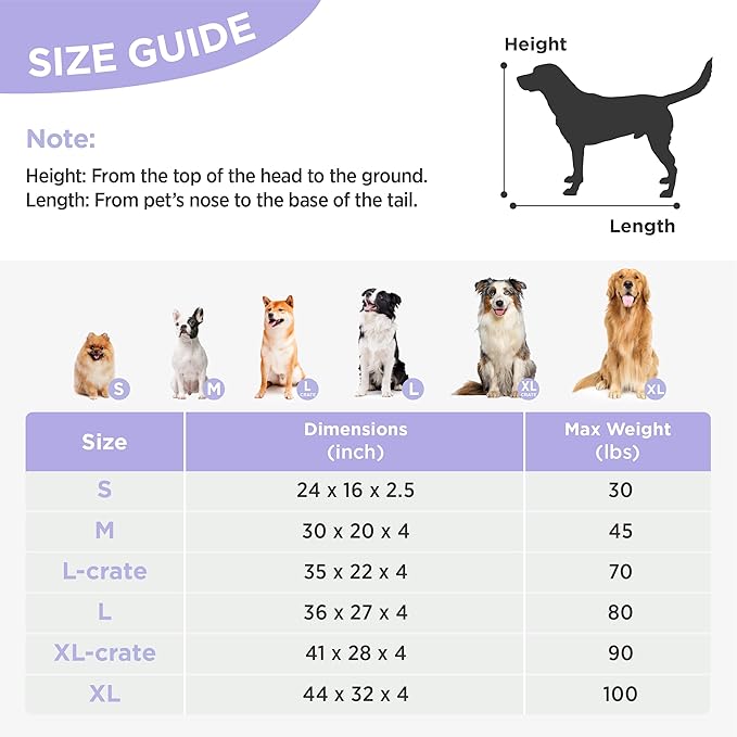 LE SURE Dog Beds Medium Size-Thick Shredded Chopped Foam Pet Bed Indoor with Removable Cover, Cute Modern Fuzzy Plush & Anti Slip Bottom, Brown