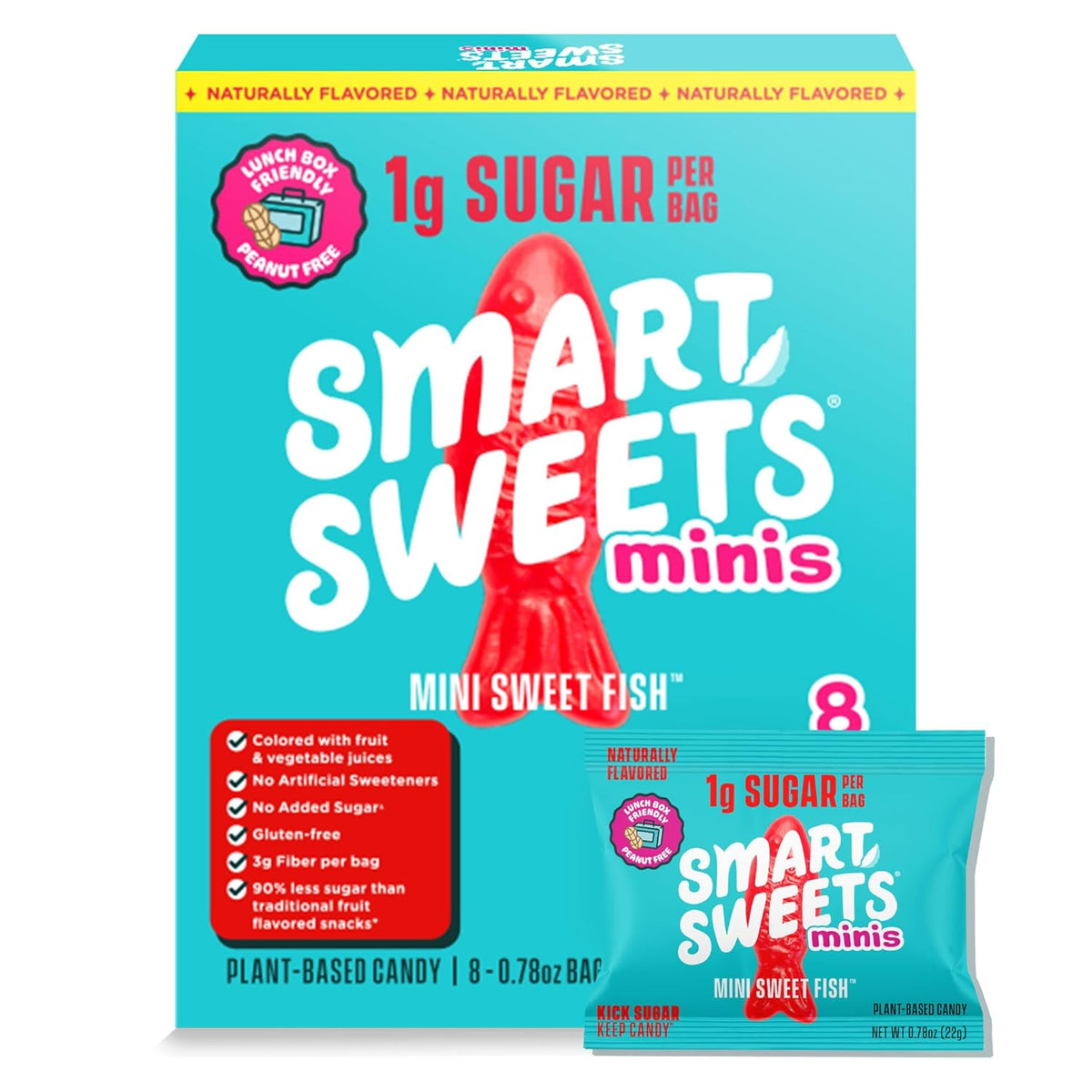 Smart Sweets Mini Sweet Fish Multipack, 6.24 Ounce