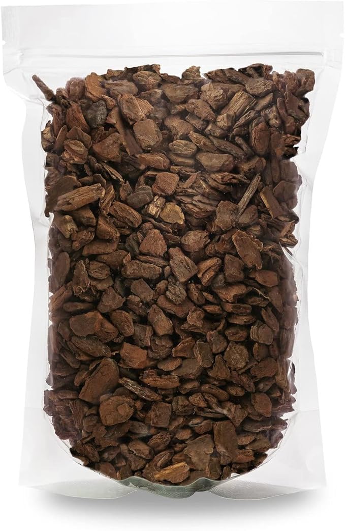 GARDENERA New Zealand Pinus Radiata Bark - Organic Hand Mixed New Zealand Orchiata Pine Bark for Orchids - Medium Chips 9-12mm - 4 Quart Bag