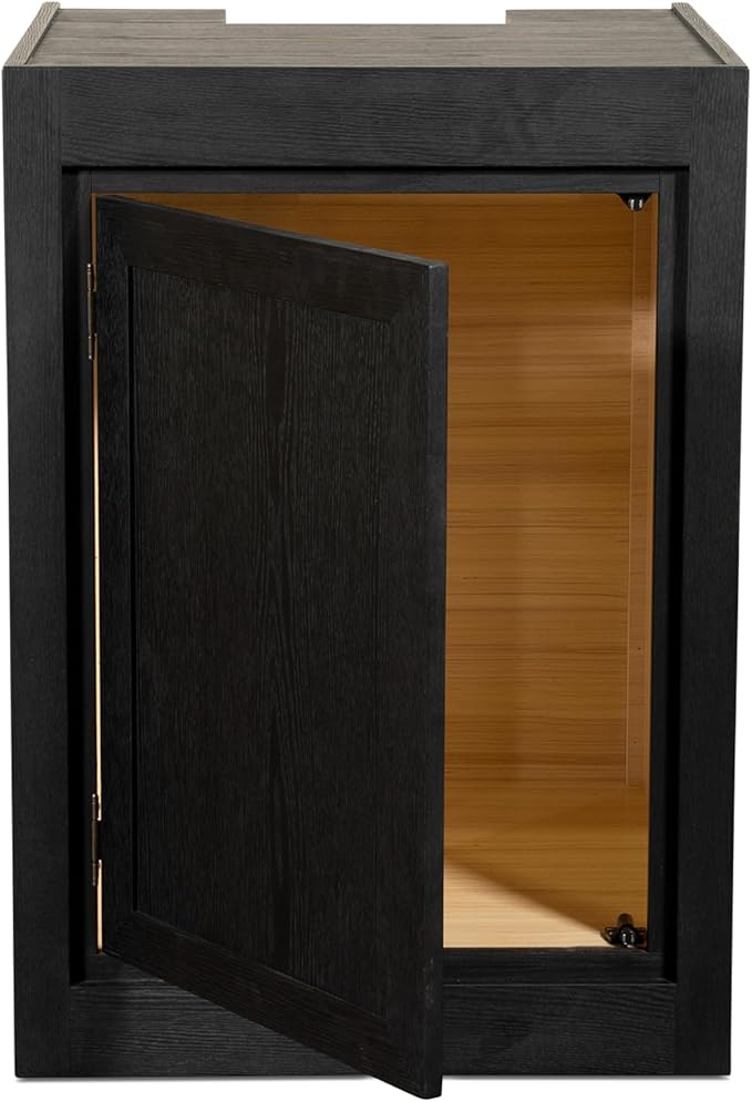 66G 66Gallon Starfire Rimless SC Aquariums 32x24x20 10mm Pnp System with Black Wood Cabinet