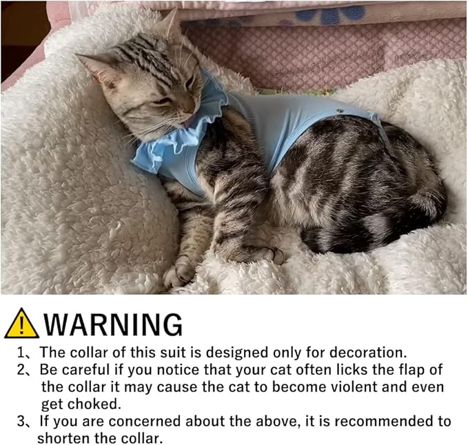 Cat Recovery Suit for Abdominal Wounds and Skin Diseases, Breathable Surgical Recovery Shirt After Surgery Wear Anti Licking Wounds,E-Collar Alternative for Cats Pet Kitten(RSC01-orange-l)