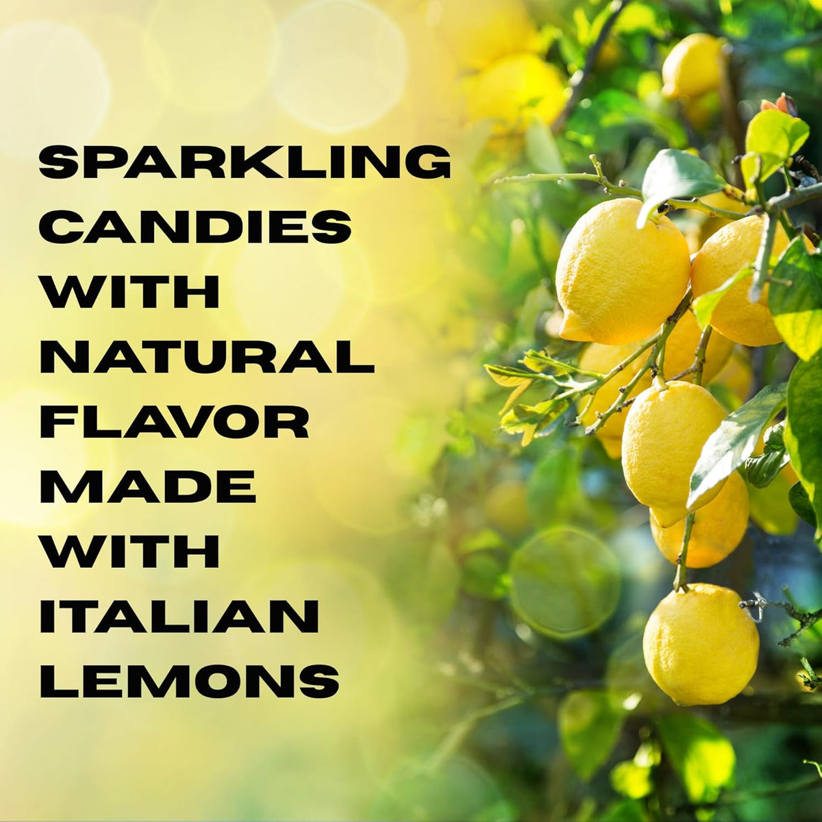 Sanniti Limoncini Frizzanti Candy | Sparkling Candies with Natural Flavor Made with Italian Lemons | 6.17 Ounce Bag