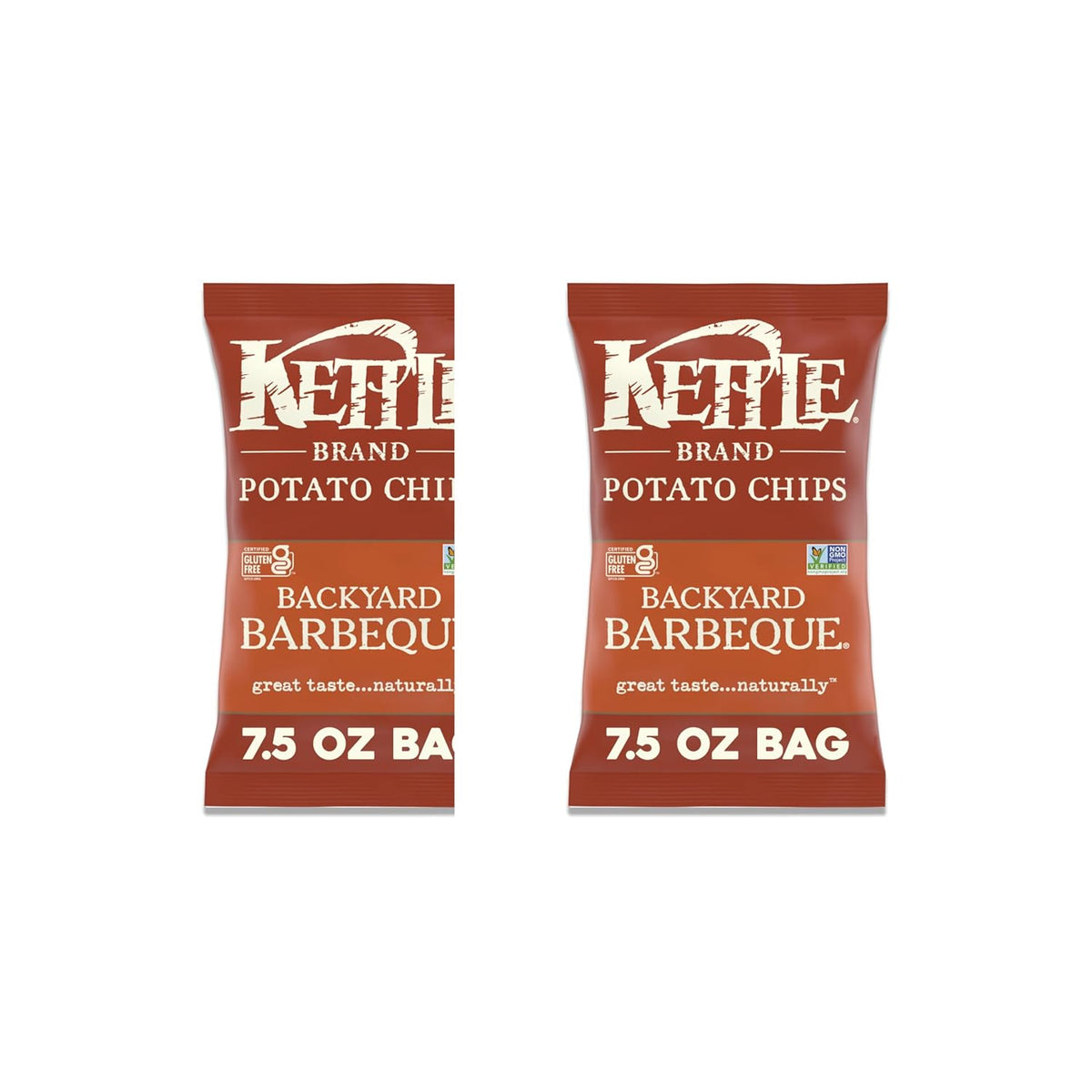Kettle Brand Potato Chips, Backyard Barbeque Kettle Chips, Party Size, 13 Oz