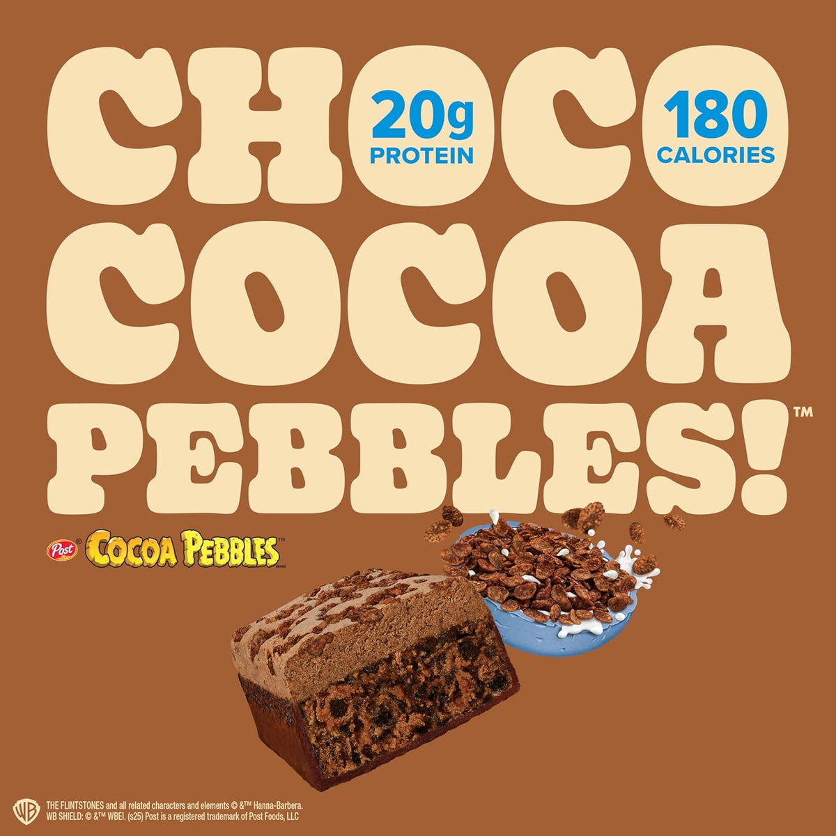 Pure Protein Cocoa PEBBLES™ Protein Bars – 20g Protein, 4g Sugar, 180 Calories (4 count) Low Sugar* High Protein Snack - Gluten Free - Perfect for a Healthy Snack.