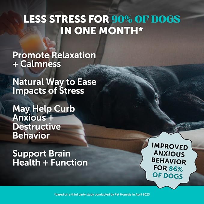 Natural Hemp Calming Chews for Dogs Maximum Strength - Hemp & Melatonin Dog Anxiety Relief - Calming Aid Supplement with Valerian Root - Stress, Separation & Thunder Support - (Duck 90 Ct)