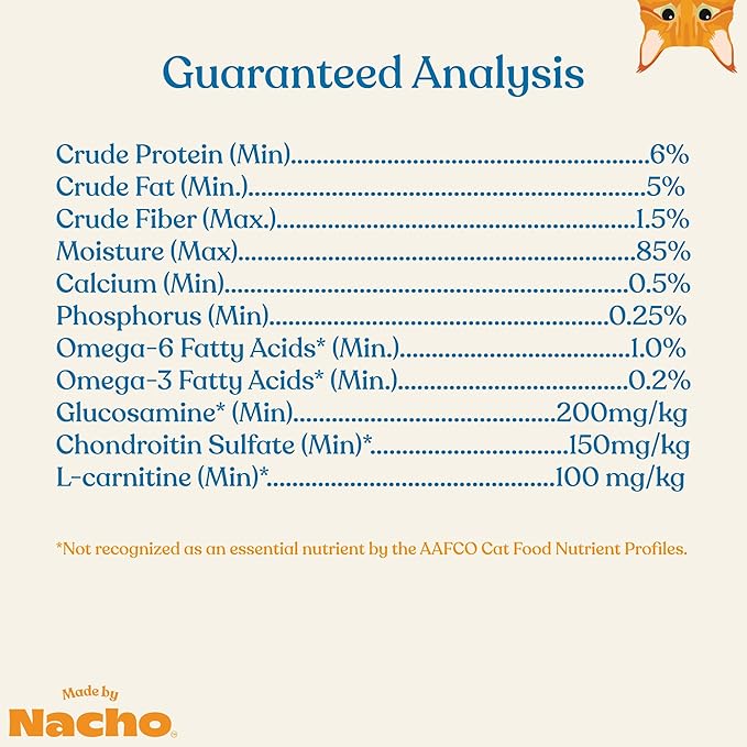 Made by Nacho Bone & Joint Support Cage-Free Chicken Puree Meal Topper with Bone Broth (36 Count)