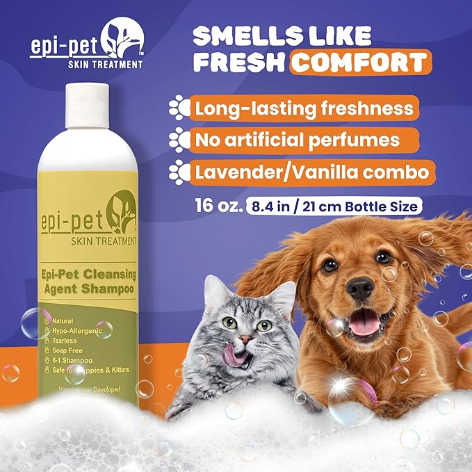 Cleansing Agent Pet Shampoo, 16-Ounce