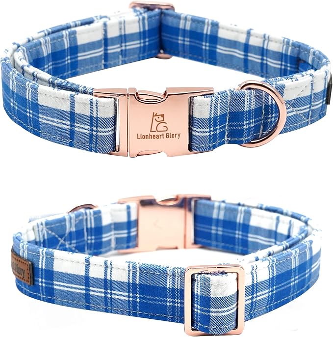 Lionheart glory Dog Collar, Boy Dog Collar Bowtie Blue Adjustable Dog Bowtie Collar Bows Dog Collar for Small Dogs