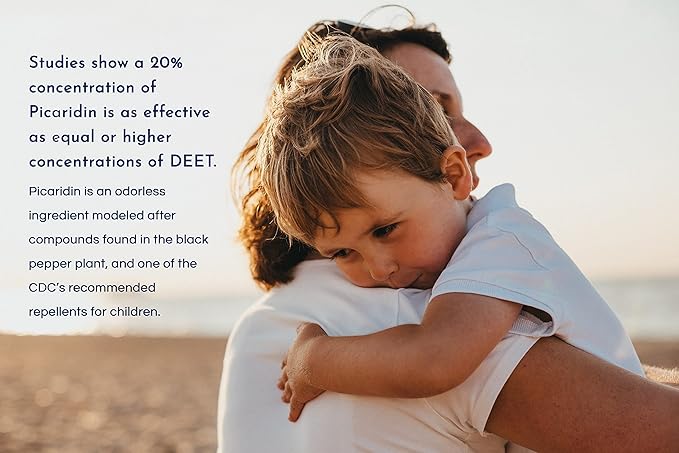Proven Insect Repellent Spray, Keep Mosquitoes, Ticks and Flies Off, DEET Alternative Repellent, Up to 12-Hour Protection, Great for Camping or Hiking, 6 Ounce, Gentle Scent Spray