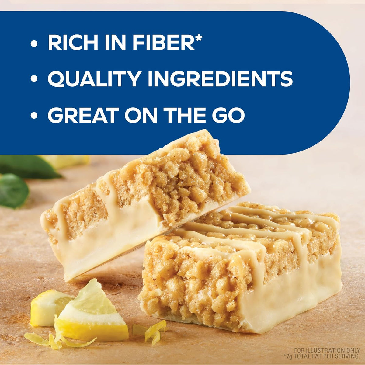 Atkins Lemon Flavored Snack Bar, High Protein Bar, Low Sugar and Low Carb, Keto Friendly Snack, Gluten Free, High in Fiber, Made with Real Almond Butter, 16 Count