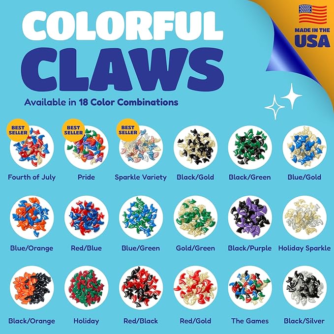 Soft Claws Cat Nail Caps for Large Cats – (40 Caps, The Games) - Made in USA - Veterinarian-Developed | Protects Furniture & Skin - Easy to Apply, Long-Lasting Anti-Scratch Soft Cat Claw Covers