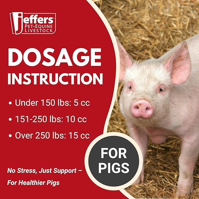 Jeffers Vita-Min Gel for Livestock & Horses – Multivitamin & Mineral Supplement with Selenium, Zinc, Potassium & Turmeric – Easy Oral Gel for Cattle, Goats, Sheep & Pig – 300 cc Tube - 6Pack