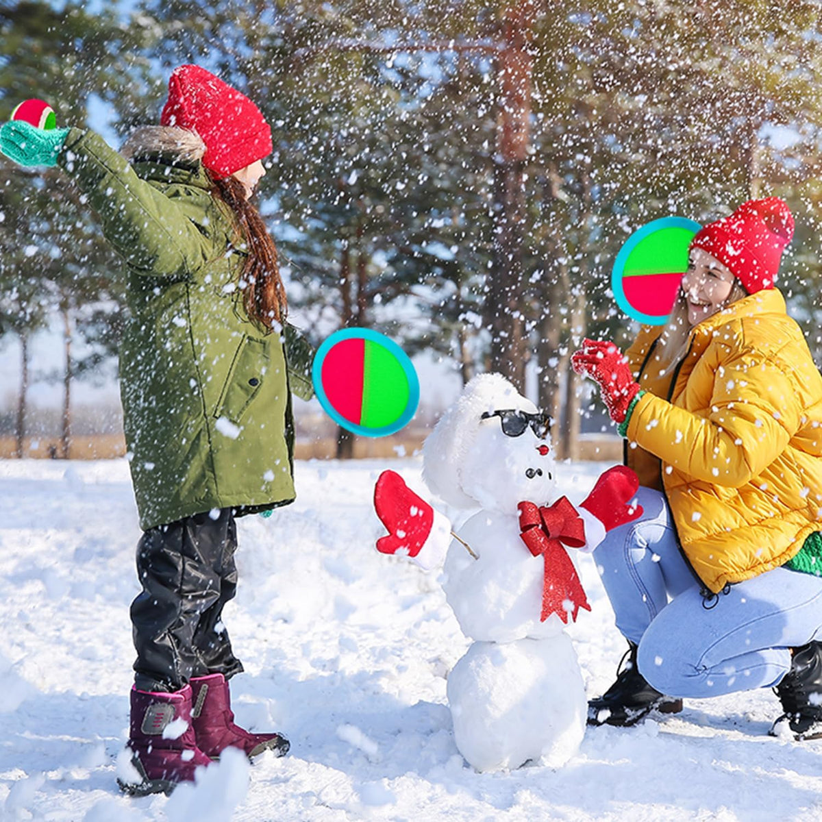 Ayeboovi Toss and Catch Ball Game Outdoor Toys for Kids Yard Games Beach Toys Outside Games for 3 4 5 6 7 8 9 10 Year Old Boys Girls (Upgraded)