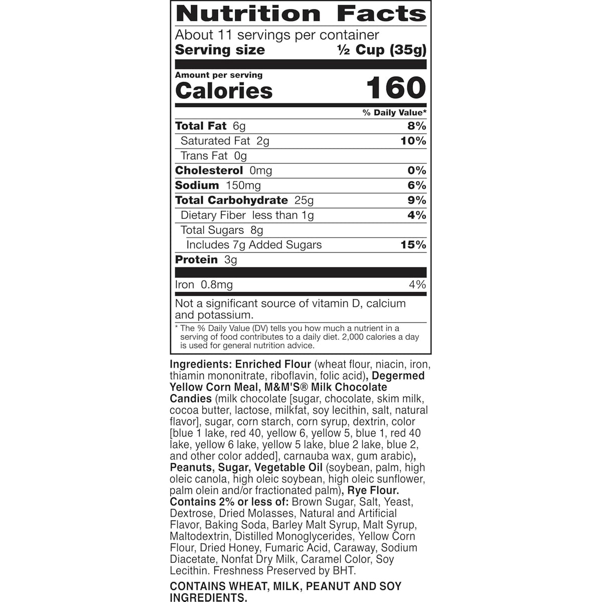 Chex Mix Sweet and Salty Recipe Snack Mix, with M&Ms Milk Chocolate Candies, Family Size, 13.5 oz