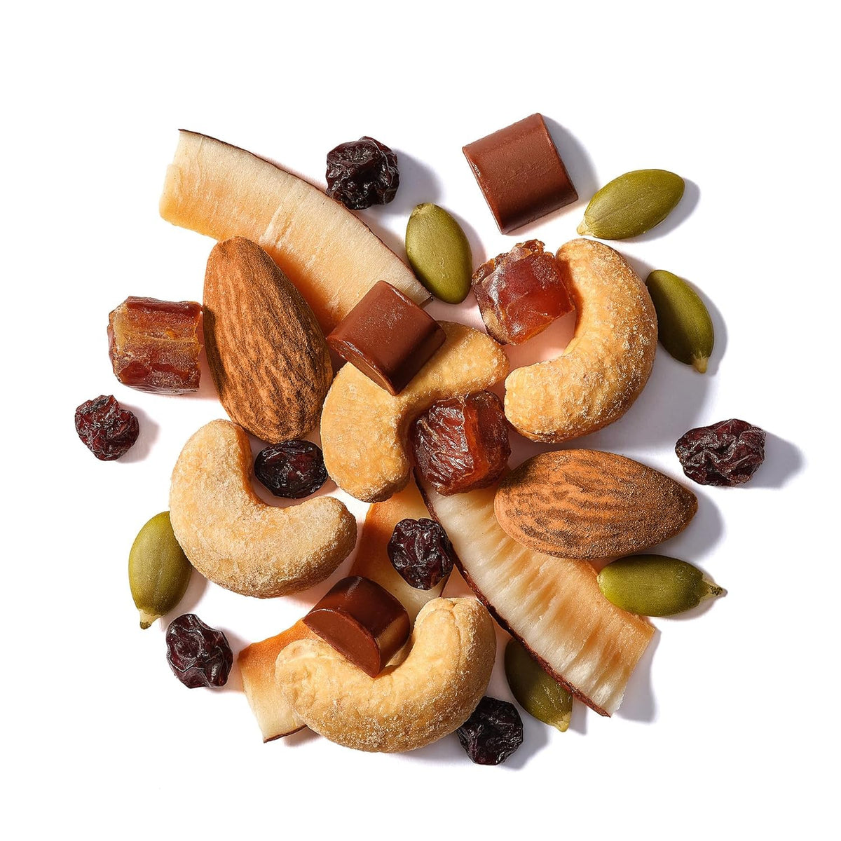Elan Organic Sweet & Salty Mix, 5.3 oz, Non-GMO, Gluten-Free, Vegan, Kosher, Vegan Dark Chocolate, Dried Fruits (Raisins, Dates), Nuts (Roasted Cashews, Roasted Almonds) & Pumpkin Seeds