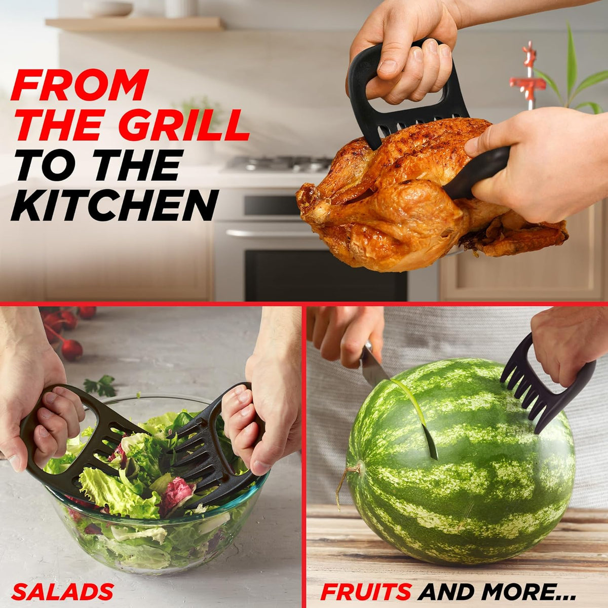 Alpha Grillers Meat Shredder Claws - Grilling and Smoker Accessories Gifts for Men Valentines Day Gifts for Him