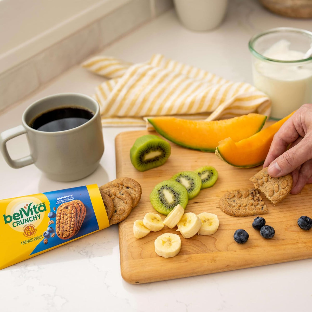 belVita Breakfast Bars Biscuits Variety Pack, 4 Flavors, 30 Total Packs, 6 Boxes (4 Biscuits Per Pack)