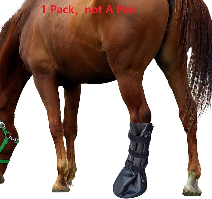 yeezo Hoof Soaking Boot Horse Soaker Hooves Treatment Bag with EVA Pad 1 Pair