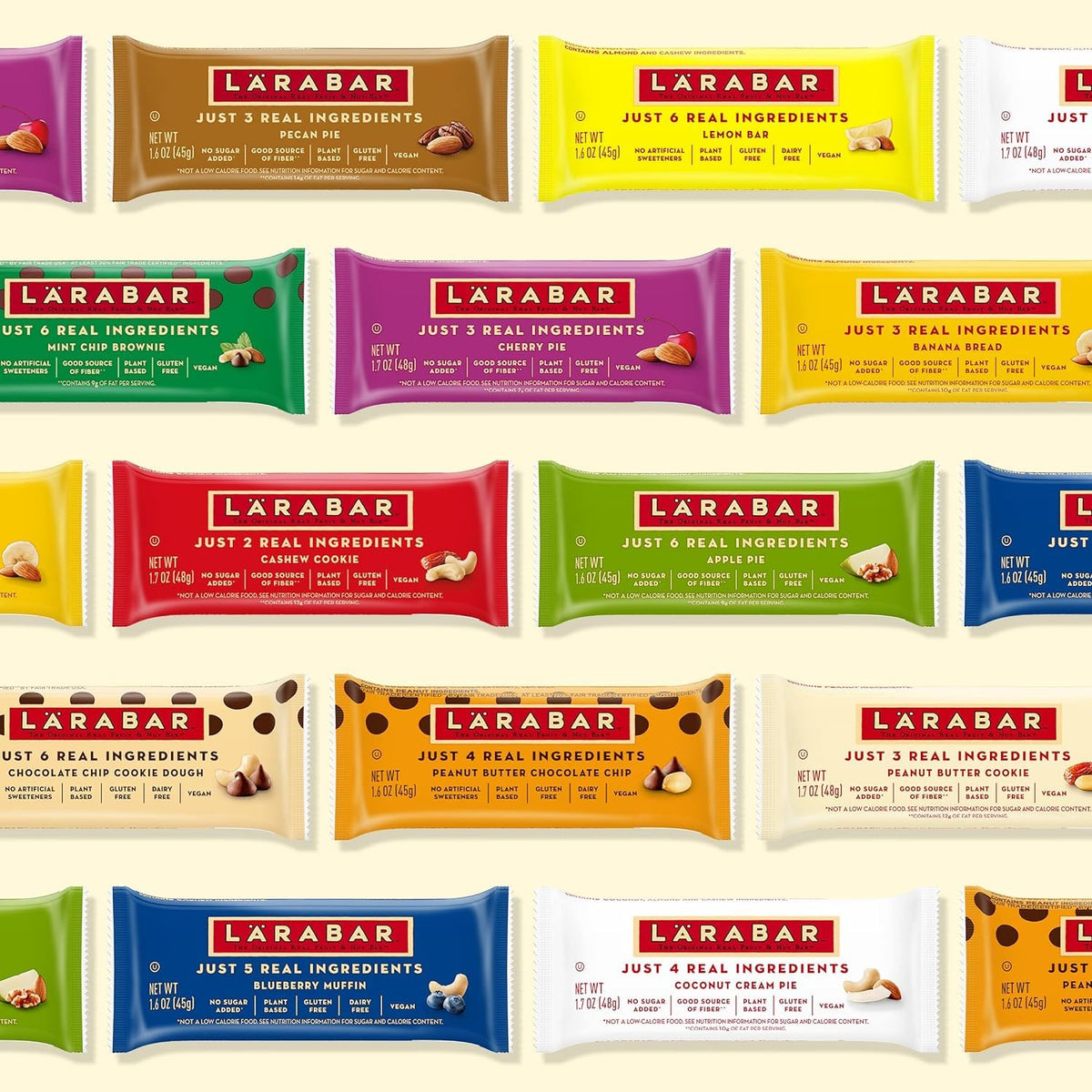Larabar Fruit and Nut Bars Variety Pack, Gluten Free and Vegan, 26.4 oz, 16 Ct