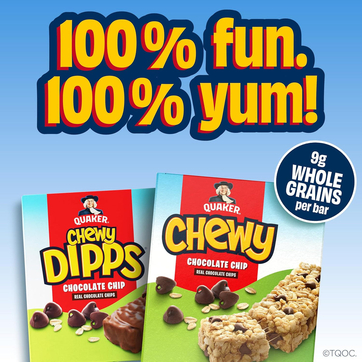 Quaker Chewy Granola Bar Chocolate Chip Granola Bars, 0.84 Oz, 8 Ct