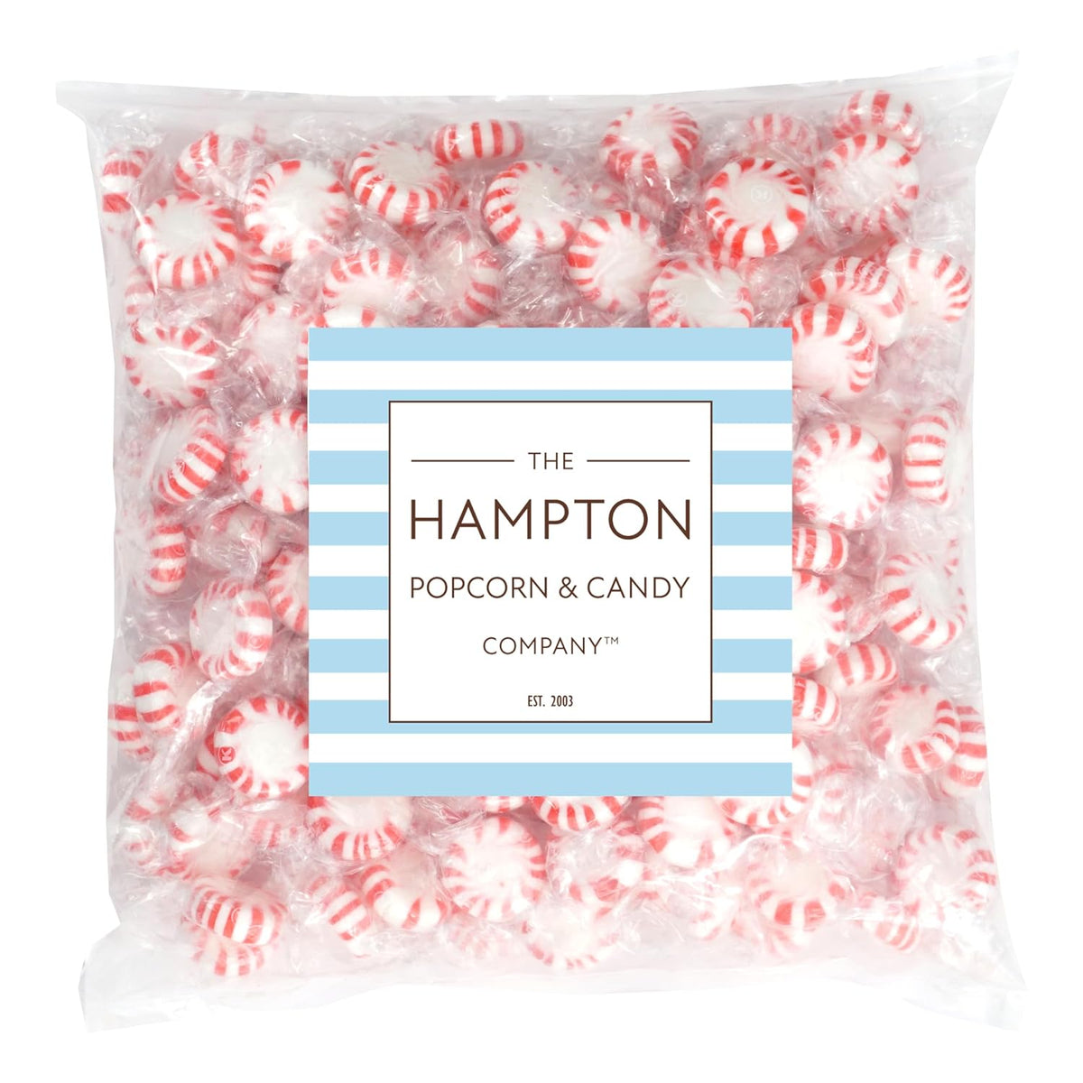 Starlight Peppermint Candy, 2 Pound Bulk Candy (Approx. 150 pcs.), Individually Wrapped Peppermint, Starlight Mints