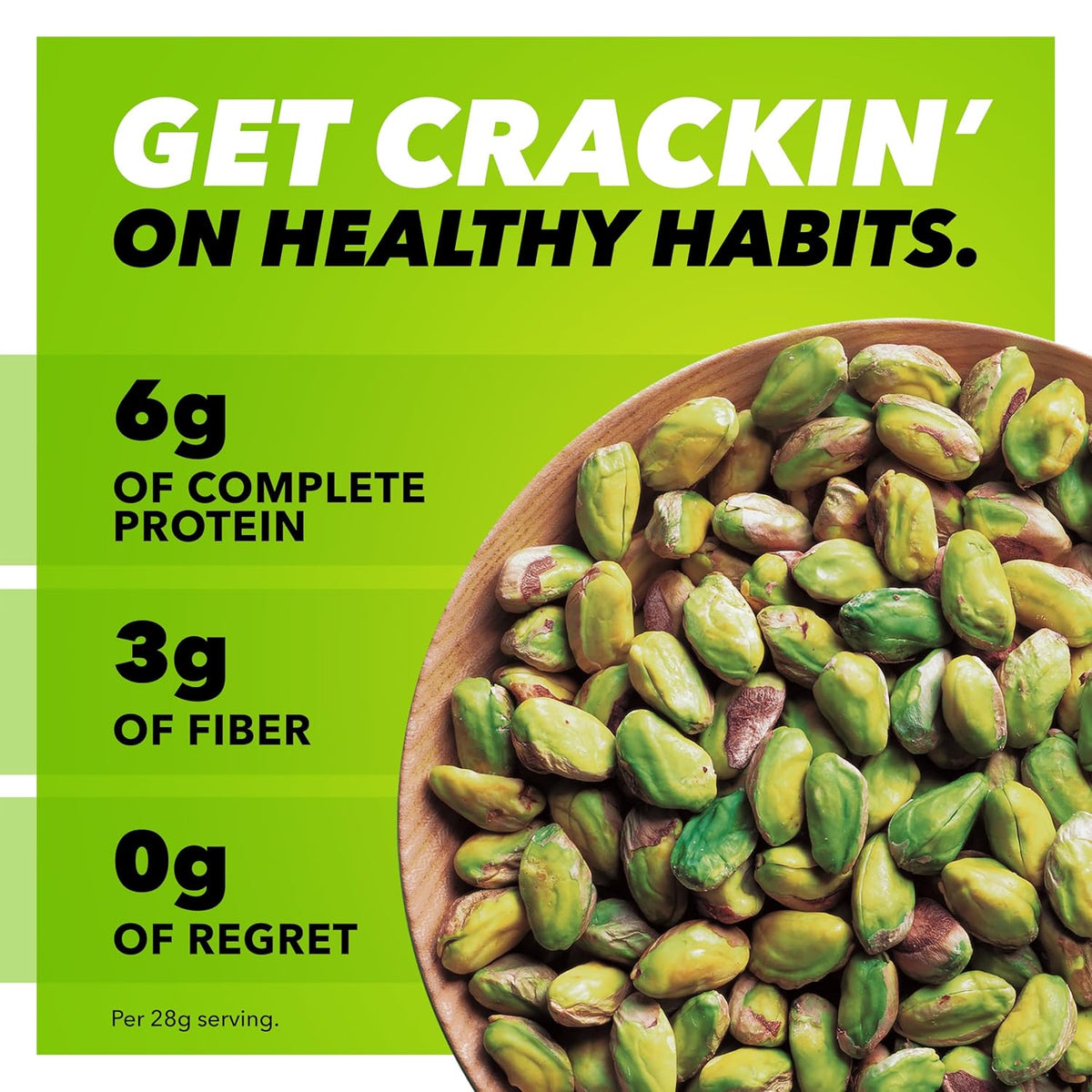 Wonderful Pistachios No Shells, Roasted & Salted Nuts, 24 Ounce Resealable Bag, Protein Snacks, Gluten Free, Healthy Snack