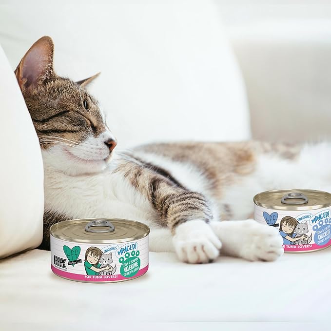 Weruva BFF Minced Natural Wet Cat Food, Tuna Too Cool in Gelee, 5.5oz Can, Pack of 24