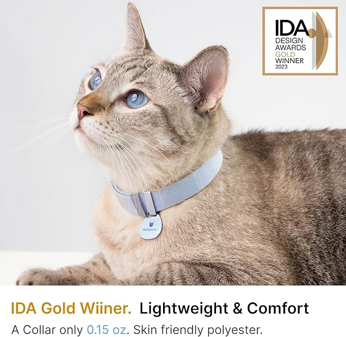 Safety Cat Collar Pro, Lightweight Elastic Release Non Breakaway Cat Collar Adjustable with Snap Fastener for Kitten All Small Large Cats, US IDA Gold Award (Olive, M 7.9-15.7")