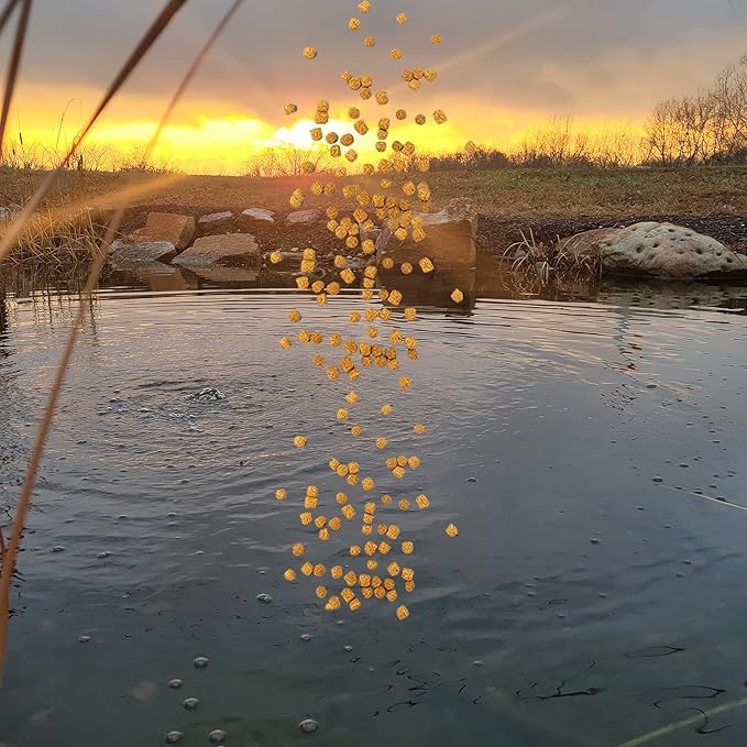 HALF OFF PONDS Show & Grow Koi Fish Food - 20 lb Floating Pellets, 5mm Size - Goldfish Food for Ponds - 35% Protein with Beta Carotene & Vitamins - Enhances Color Vibrancy & Body Definition