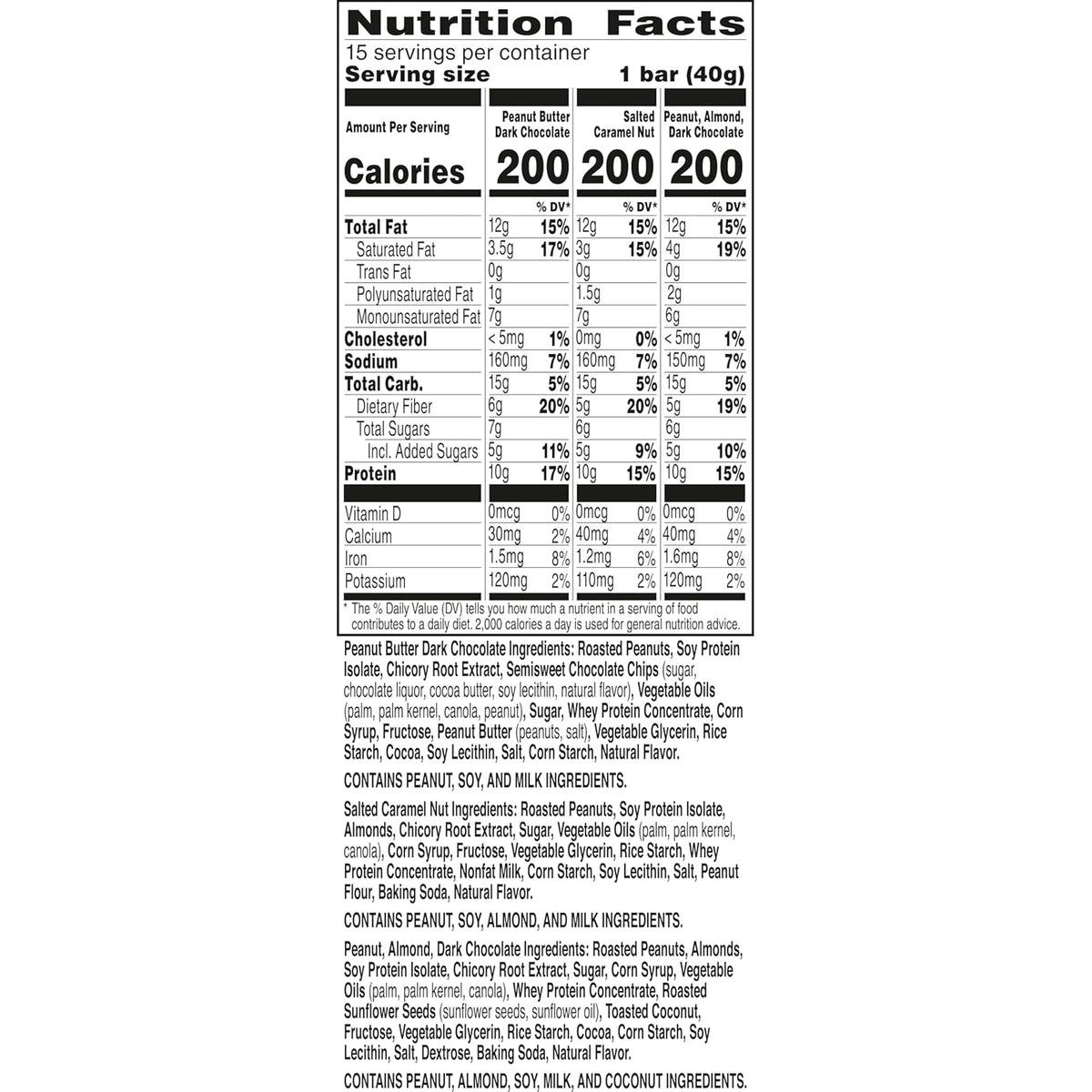 Nature Valley gluten-free protein bars, 10g protein, 15-count variety pack, 21.3 oz box
