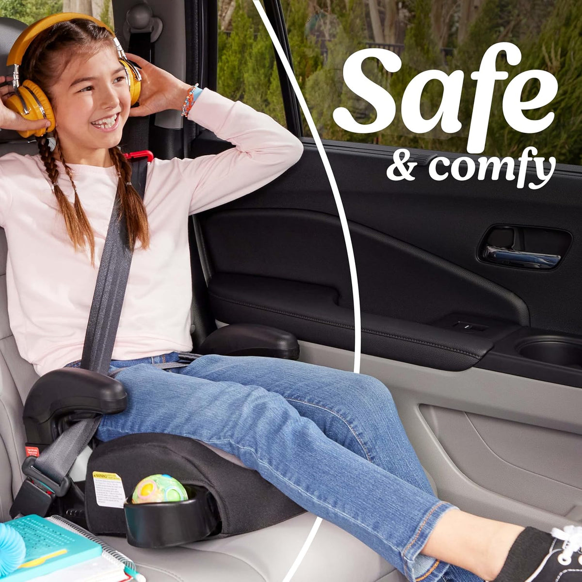 Backless Booster Car Seat TurboBooster 2.0 – Denton | Ages 4–10, 40–100 lbs