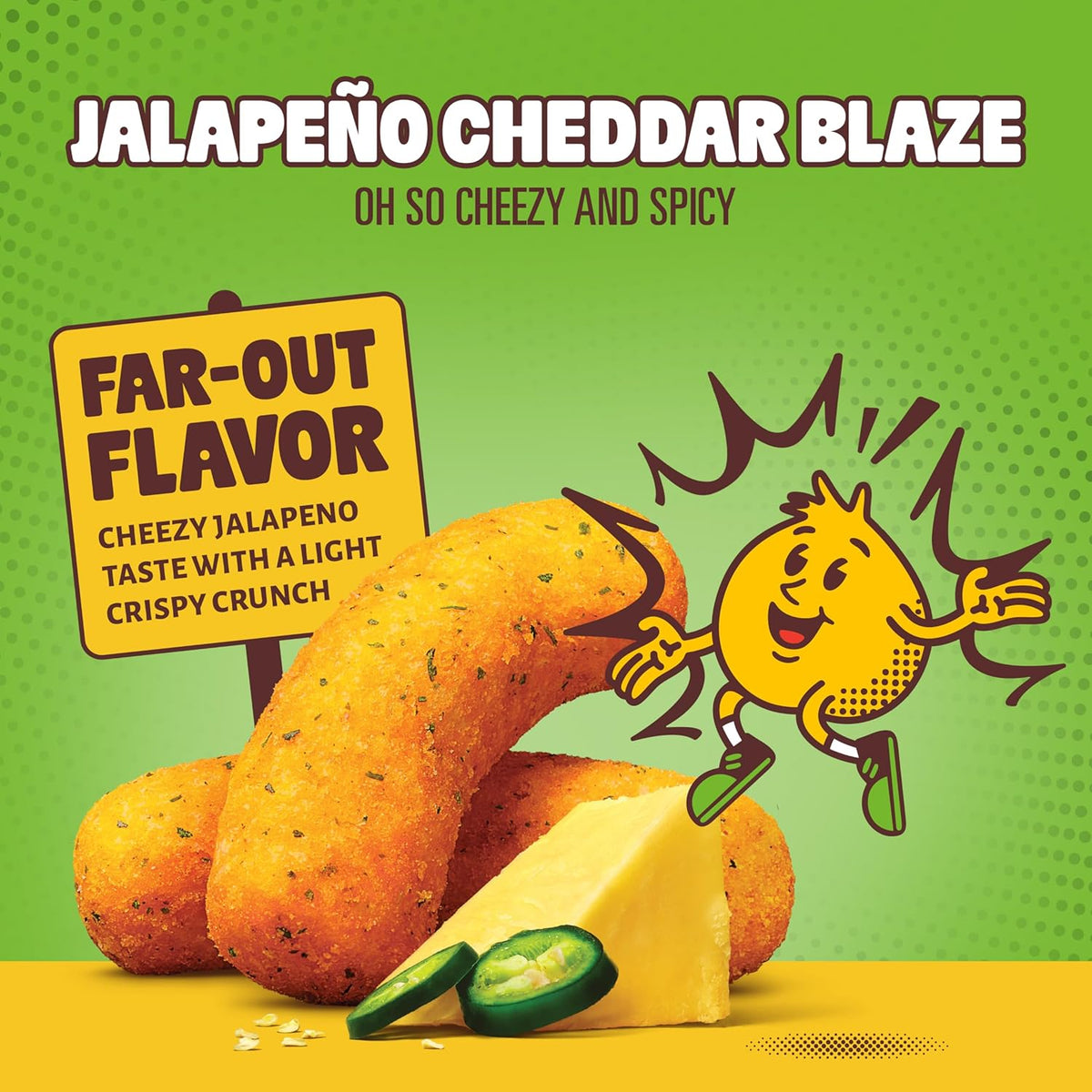 Hippeas Chickpea Puffs, Cheese Variety Pack, Groovy White Cheddar, Jalapeño Cheddar Blaze, 18 x 0.8 oz, Baked Crunchy Chickpea Snacks, 3g Plant Protein, 2g Fiber & 50% Less Fat, Dairy & Gluten Free