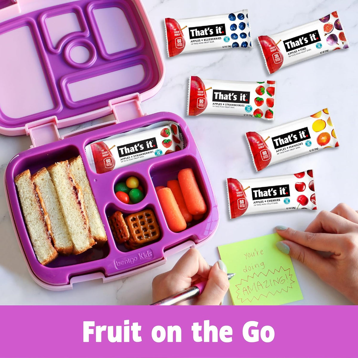 That's it. Mini Fruit Bars Variety 35 Pack, No Sugar Added, Plant-Based, Vegan & Gluten Free