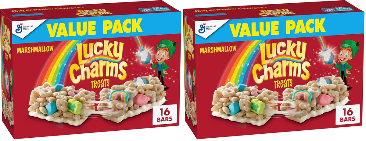 Lucky Charms Cereal Treat Bars, Snack Bars, Value Pack, 16 Ct, 13.6 oz