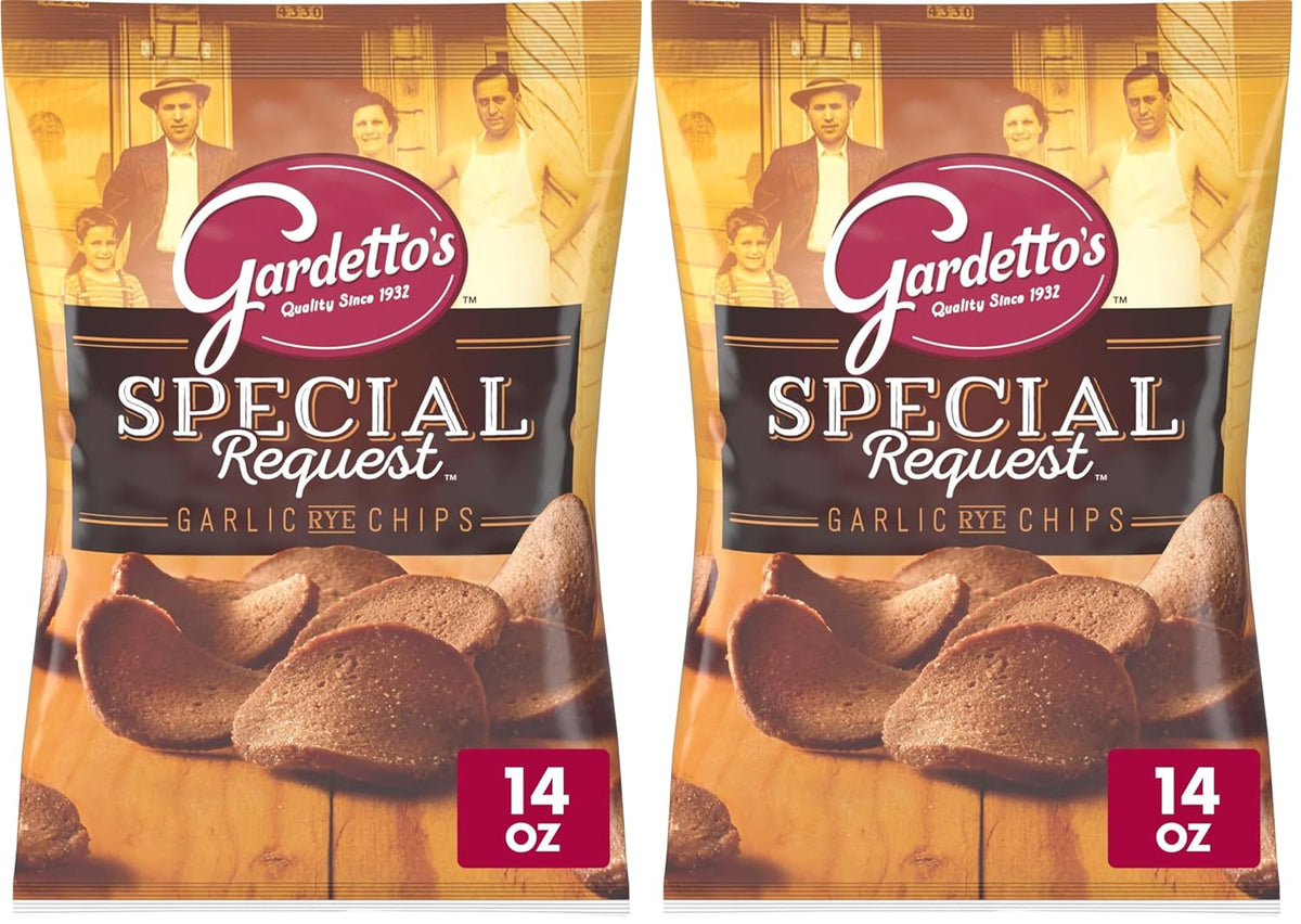 Gardetto's Special Request Garlic Rye Chips, Snack Bag, 14 oz