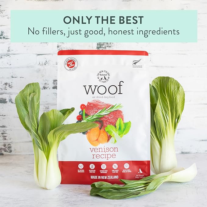 The New Zealand Natural Pet Food Woof Venison Air Dried Food 26.5oz