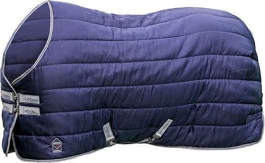LeMieux Arika Stable-Tek 100g Blanket - Diamond Ripstop Outer - Breathable and Stain Repellent - Navy - 81"
