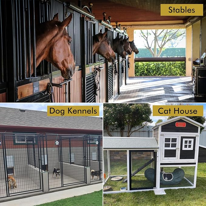 Acrylic Horse Stall Name Plate, 2.4" x 8" Personalized Stall Signs, UV Protected, Custom Pet Name Sign, All Weather Adhesive, Mounting (Rose Gold, Style 3)