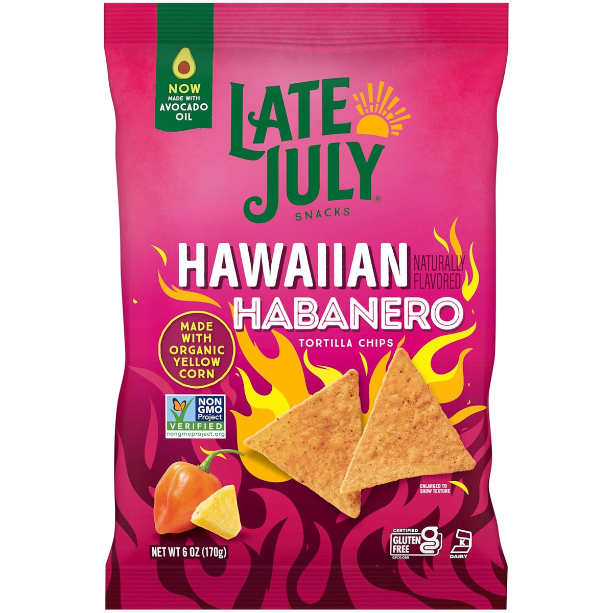 LATE JULY Snacks Garden Ranch Tortilla Chips, 6 Oz Bag