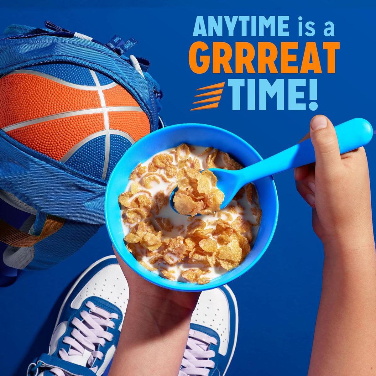 Kellogg's Frosted Flakes Breakfast Cereal Cups, 8 Vitamins and Minerals, Kids Snacks, Original, 25.2oz Case (12 Cups)